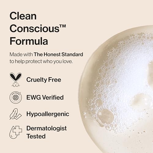 The Honest Company 2-in-1 Cleansing Shampoo + Body Wash | Gentle for Baby | Naturally Derived, Tear-free, Hypoallergenic | Citrus Vanilla Refresh, 18 fl oz