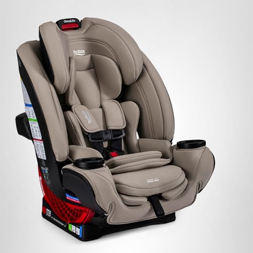 Britax One4Life All-in-One Car Seat, Up to 10 Years of Use, Rear Facing, Forward Facing, & Booster Modes, Extended Rear-Facing, ClickTight Installation & Breathable SafeWash Fabrics — Teak