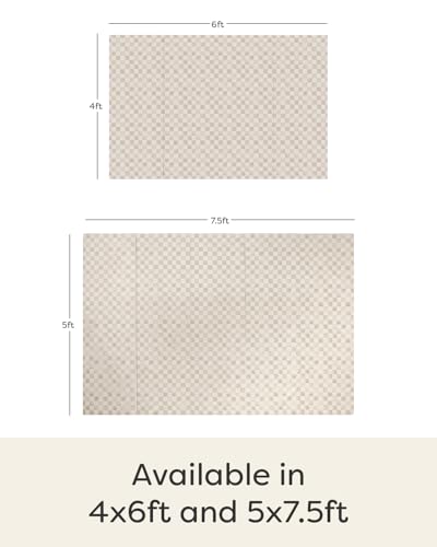 House of Noa Play Mat – 4x8 Pebble Ada – Set of 8 Tiles – EVA Foam Play Mat for Floor, Soft Interlocking Mats for Hard Floors