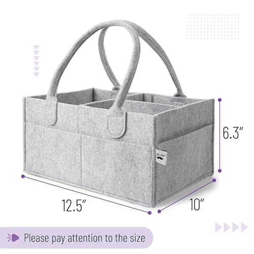 Mr. Pen- Baby Diaper Caddy Organizer, Gray, Medium