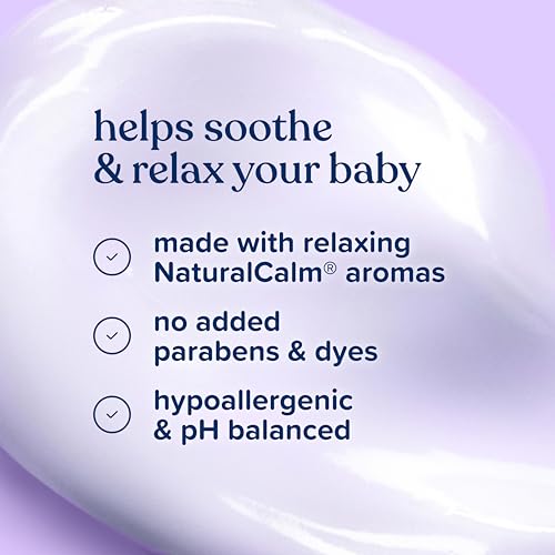 Johnson's Baby Bedtime Cream with Soothing NaturalCalm Aromas, Baby Cream with Calming Aromas, Soothing and Relaxing Scent, No Added Parabens & Dyes, 8 oz