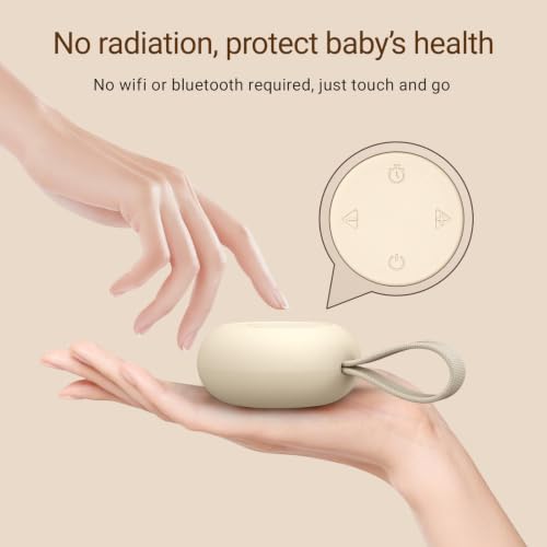 Portable Baby Sound Machine [White Noise for Babies Kids Adults][Timer Function][20 Soothing Sounds][Sleep Soother] 15 Hours Battery Life, Travel,Registry,Gifts,Shower,Clips on Baby Stroller