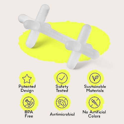 Silicone Baby Teething Toys - Baby teether for Infants, Toddlers, Newborns, CPSIA Certified, FDA Formulated Material