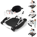 Baby Walker, 5-in-1 Baby Walker for Boys and Girls with Bouncer, Removable Footrest, Music, Foldable & Adjustable Speed Wheels Activity Walker for 6-18 Months Toddler Infant(Black)