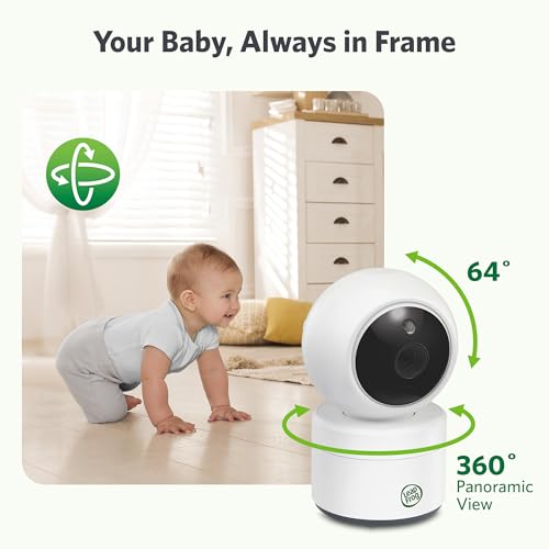 LeapFrog Video Baby Monitor - 5-Inch Color Screen, 31-Hour Battery, Secure Non-WiFi FHSS, Remote Pan Tilt Zoom, Night Vision, 2-Way Talk | LeapView 360