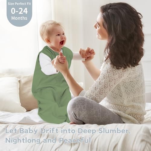 Wrrernsin Baby Sleep Sack 6-12 Months,100% Cotton TOG 0.5 Wearable Blanket for Boys and Girls, 3 Pack 2-Way Zipper Lightweight Sleeping Bags for Toddler Newborn Infant