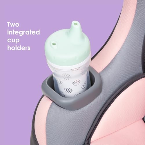 Baby Trend Trooper™ Slim 3-in-1 Convertible Car Seat, Quartz Pink – Slim Fit, 3-in-1 Growth Modes, Lightweight Design, Adjustable Comfort Padding