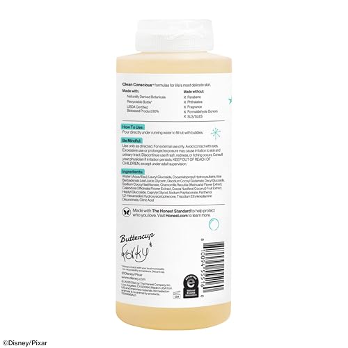 The Honest Company Foaming Bubble Bath, Gentle on Skin, Dermatologist Tested, Tear Free, Hypoallergenic, Disney and Pixar's Toy Story, Sensitive Fragrance Free