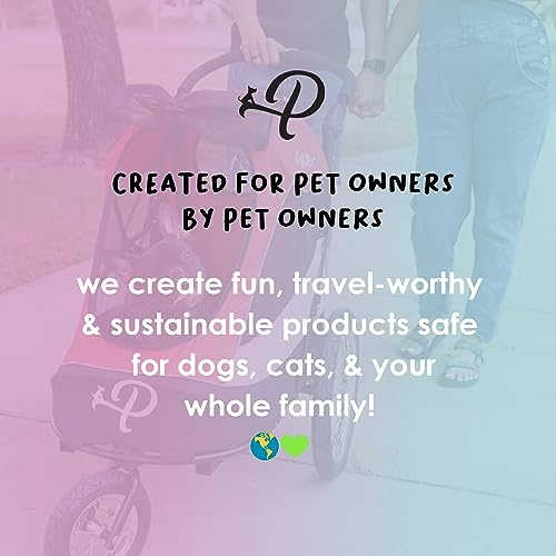 PETIQUE Trailblazer Jogger, Dog Cart for Medium Size Pets, Ventilated Pet Stroller for Cats & Dogs, Turquoise