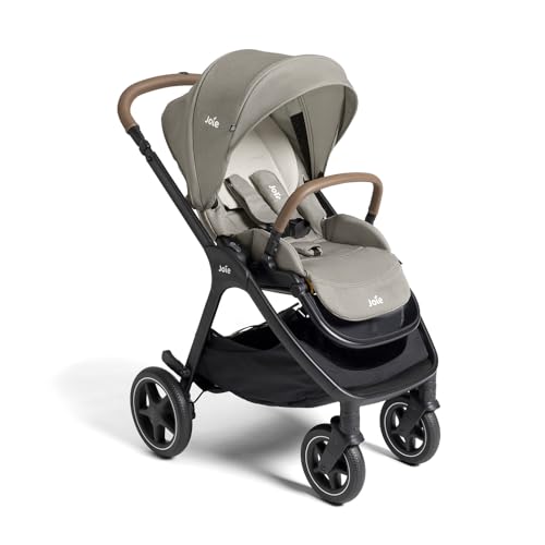 Joie Baby, Kava and Rue Travel System - 3-in-1 Stroller, Lightweight Infant Car Seat & Anti-Rebound Base, All-Wheel Suspension, Reversible Seat (Dove)