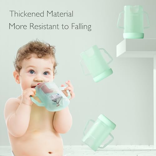 Momcozy Baby Pouch Holder No Squeeze, Baby Food & Juice Box Holder, Mess-Free, Easy Grip for Self-Feeding, BPA-Free & DEHP-Free, Must-Have for Babies, Green