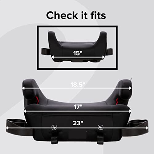 Diono Solana 2 XL Pack of 2 2022, Dual Latch Connectors, Lightweight Backless Belt-Positioning Booster Car Seat, 8 Years 1 Booster Seat, Black