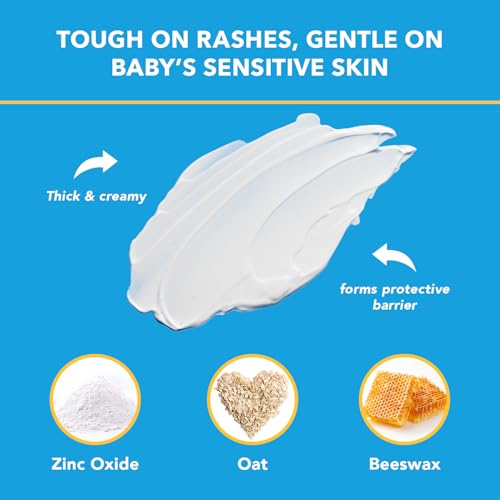 Triple Paste Diaper Rash Cream, Zinc Oxide Baby Ointment, 3 oz