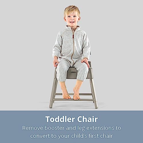 Chicco Stack Hi-Lo 6-in-1 Multi-Use Convertible High Chair, Reclines for Babies and Toddlers, Easy-Clean Baby High Chair Booster Toddler Seat Combo | Sand/Beige