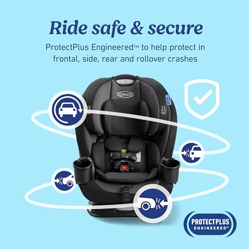 Graco® TriRide 3-in-1 Reclining Car Seat, Kipling - Rear & Forward Facing Car Seat, Highback Booster, Adjustable Headrest