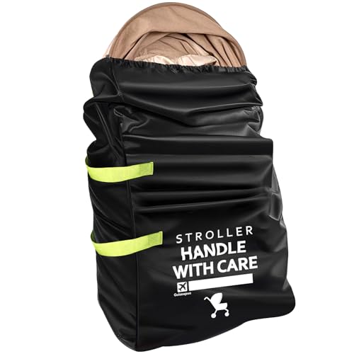 Stroller Bag for Airplane: Airplane Travel Essentials, 46" H x 21" W x 13" D Stroller Cover for Air Travel, Fit Single/Double/Jogging/Umbrella/Baby Stroller Travel System like Chicco, Evenflo...