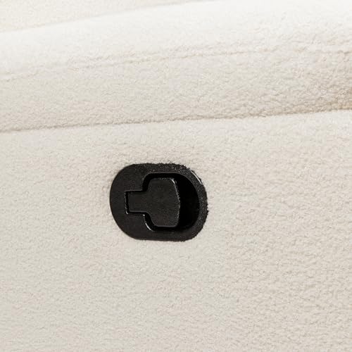 Davinci Suzy Glider Recliner Nursery Chair - Glider Rocking Chair for Nursery and Living Room - GREENGUARD Gold, FSC & Certi-PUR US Certified - 360° Swivel Rocker Recliner Chair (Cozy Cream Boucle)