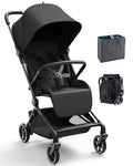 Momcozy Tuckgo Travel Stroller, Carry-On Compatible, Ultra Compact Stroller for Toddler, Reclining Seat, UPF 50+ Canopy, Adjustable Leg Rest, 33L Extra-Large Storage, Stroller Travel Bag Included