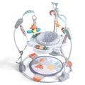 Baby Activity Center, Baby Jumper Activity Center with Music, Interactive Toys, 360° Rotating Seat, 3 Adjustable Heights, Infant Activity Jumper for 6+ Months (Gray Forest)