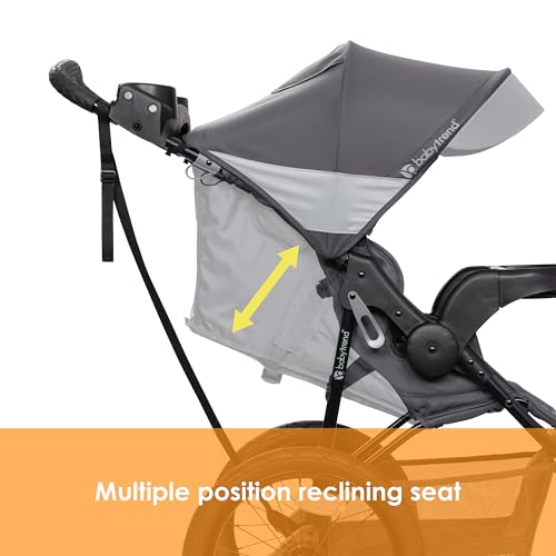 Baby Trend Expedition® Zero Flat Jogger with LED Lights, Dash Grey