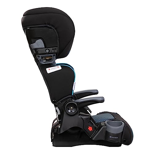 Baby Trend Protect 2-in-1 Folding Booster Car Seat, Aqua Tech – Fold-Flat Travel-Ready Design, Lightweight Build, Belt-Positioning Comfort
