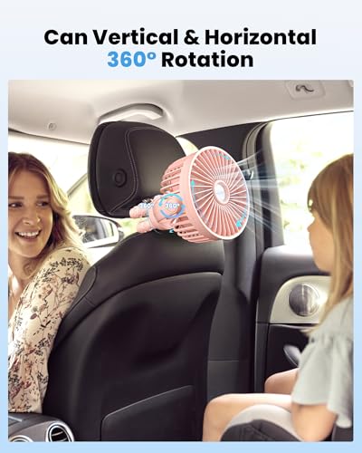welodorir Portable Stroller Fan Rechargeable Buggy Clip on Fan
