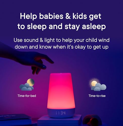 Hatch Rest+ Baby & Kids Sound Machine | 2nd Gen | Child’s Night Light, Alarm Clock, Toddler Sleep Trainer, Time-to-Rise, White Noise, Bedtime Stories, Portable, Backup Battery (with Charging Base)