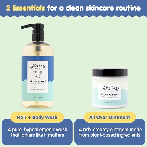 Tubby Todd's Baby Body Wash and All Over Ointment Eczema Set