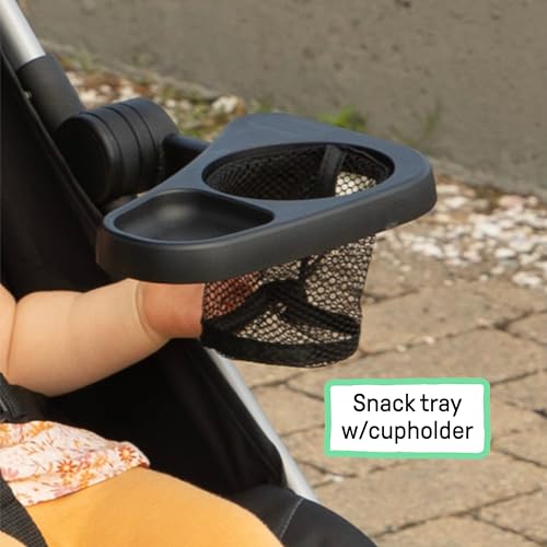 3Dlite Convenience Stroller, Gray – Lightweight Stroller with Aluminum Frame, Large Seat Area, 4 Position Recline, Extra Large Storage Basket – Infant Stroller for Travel and More
