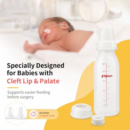 Pigeon Bottle Nipple for Cleft Lip/Palate Baby, Small Size, Please Use It Under The Guidance of a Pediatrician