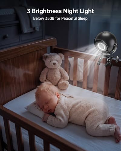 POPERFUN Portable Stroller Fan, Ultra-Long Battery Operated Rechargeable Personal Fan, Bladeless Octopus Tripod Clip Fan with 3 Wind Speeds for Baby Travel Bedroom Office Stroller Car Seat