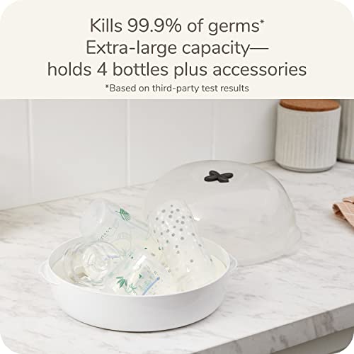 NUK Micro Express Microwave Baby Bottle and Accessory Sterilizer, a Fast & Effective Sterilization, Using Natural Steam