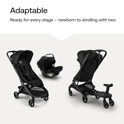 Bugaboo Butterfly 2 Ultra-Compact Travel Stroller – One-Second Fold, Airplane Carry-On Approved Lightweight Stroller with Reclining Seat, Suspension Wheels & Adjustable Footrest – Green