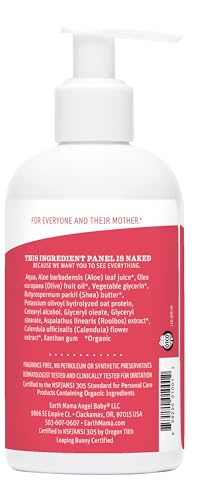 Earth Mama Simply Non-Scents Baby Lotion for Dry Skin - Calendula Cream for Newborn Skin Care - 8 oz - Fragrance Free - Infant Essentials