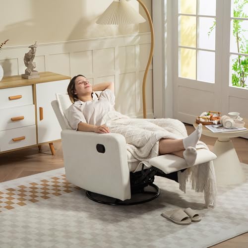 Fachmaih Rocking Chair Nursery Manual Recliner Swivel Rocker Glider