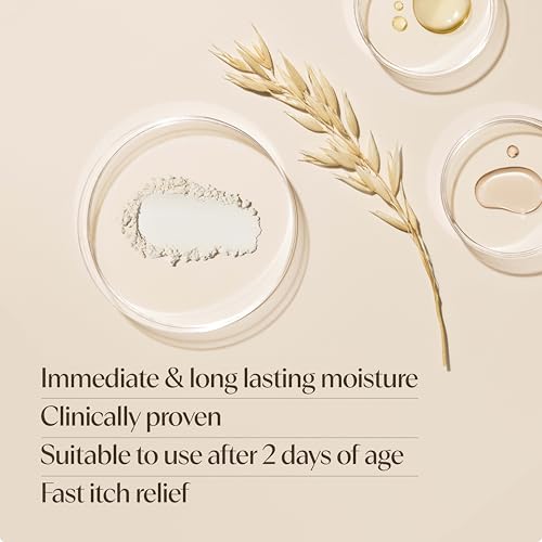 Aveeno Baby Eczema Therapy Nighttime Body Balm, Moisturizing Eczema Balm for Babies with Colloidal Oat & Ceramide, Soothes Dry, Itchy Skin, Hypoallergenic, Fragrance & Steroid Free, 11 oz
