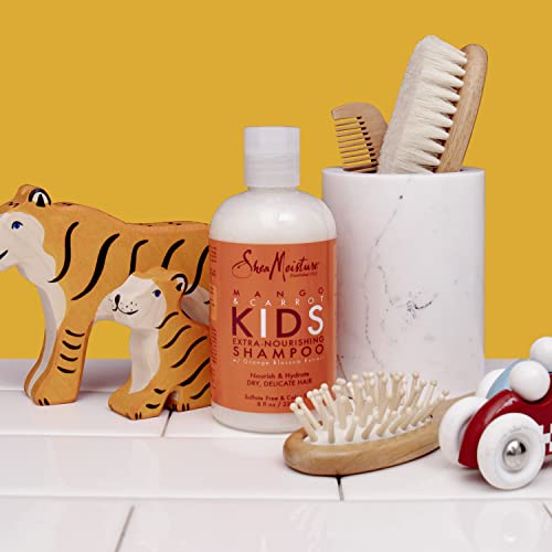 SheaMoisture Kids Shampoo, Extra-Nourishing Mango & Carrot Shampoo with Shea Butter, 8 oz