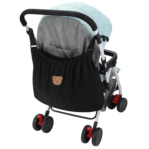 Accmor Universal Stroller Organizer, Large Storage Stroller Bag Fits for Uppababy, Nuna, Britax, Doona Strollers, Non-Slip Adjustable Storage Caddy Accessories for Stroller Crib