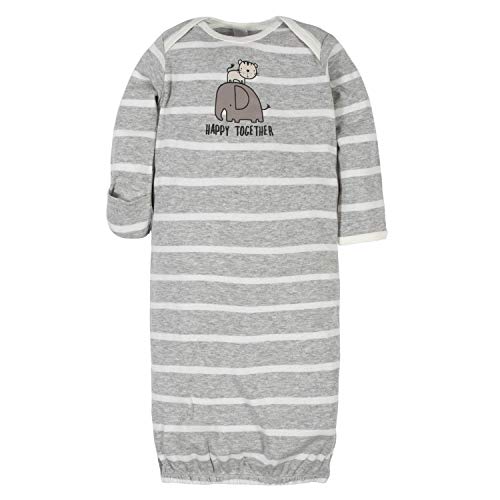 GerberBaby Boys4-Pack Sleeper GownJungle Blue0-6 Months