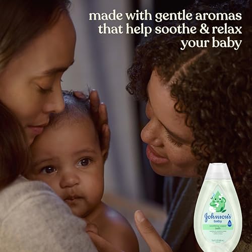 Johnson's Baby Soothing Vapor Bath with Calming Aromas to Relax Babies, Gentle No More Tears Formula, Soothes & Comforts Baby, Hypoallergenic, No Added Parabens, Sulfates & Dyes, 13.6 fl. oz