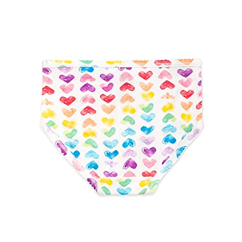 Burt's Bees Baby Girls' Organic Cotton Brief Underwear, 5-Pack