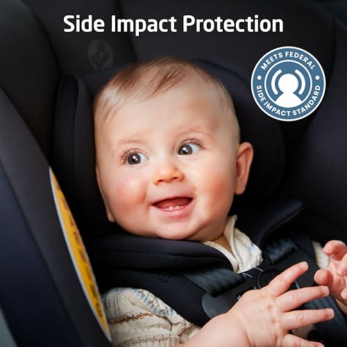 Maxi-Cosi Romi 2-in-1 Convertible Car Seat, Infant Baby Seat, Rear & Forward Facing, 5-40 lbs, 30-50 lbs, Lightweight, Latch Installation, Machine-Washable, Travel-Ready, Sea Shadow