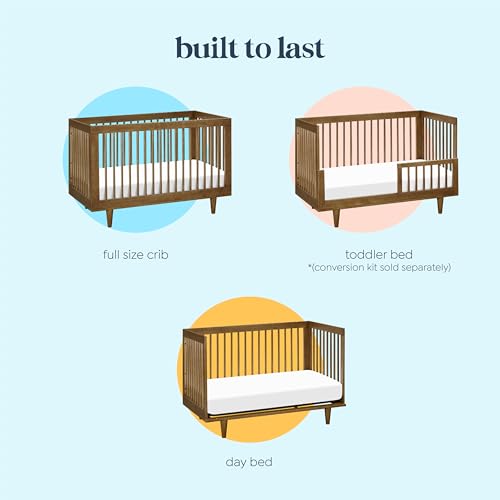 Davinci Marley 3-in-1 Convertible Crib in Walnut, Greenguard Gold and FSC® Certified