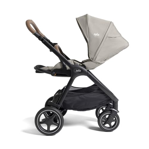 Joie Baby, Kava and Rue Travel System - 3-in-1 Stroller, Lightweight Infant Car Seat & Anti-Rebound Base, All-Wheel Suspension, Reversible Seat (Dove)