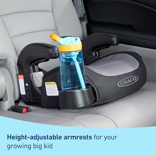 Graco TurboBooster 2.0 Backless Booster Car Seat, Trisha, Travel Booster Seat for Children Ages 4-10, Weight 40-100 Pounds and Height up to 57 Inches