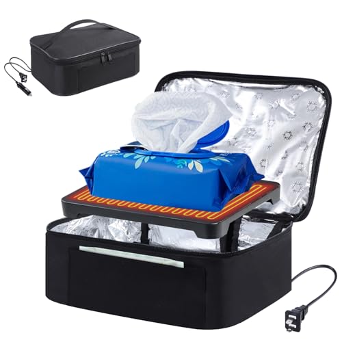 TUSIASC Wipe Warmer Large Capacity Towel Heater Bag with Adjustable Temperature Purpose Warmer Bag for Adult Size Wipe, Towel, Facial Mask