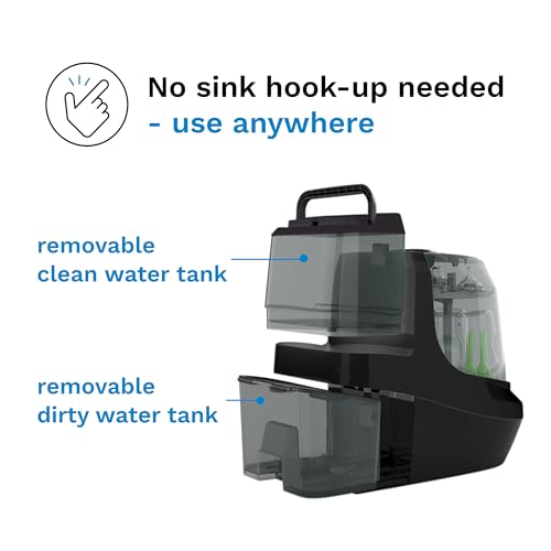 Baby Brezza Bottle Washer Pro - Baby Bottle Washer, Sterilizer + Dryer - All in One Machine Cleans Baby Essentials like Bottles + Pump Parts – Appliance to Replace Bottle Brushes & Drying Racks, Black