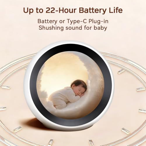 Sound Machine Baby Patter for Sleeping Cute White Noise Machine for Baby Kids Adults with 32 Soothing Sounds 32 Volume Levels Brown Noise Machine with 4 Timer Memory Funtion for Travel Office Privacy