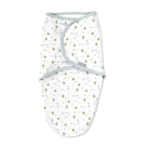 SwaddleMe by Ingenuity Comfort Pack Baby Swaddle Set, Size 0-3 Months, 5-14 Pounds, SwaddleMe Pod, Original Swaddle, Night Sack, 3pk - Little Bees