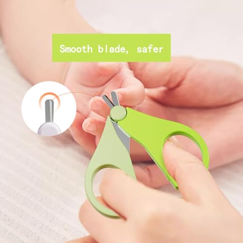 Baby Nail Trimmer, 4-in-1 Baby Nail Clippers Kit,Nail File & Tweezers, Baby Manicure Kit for Newborn, Infant & Toddler, Mothers Day Gifts (Pink)